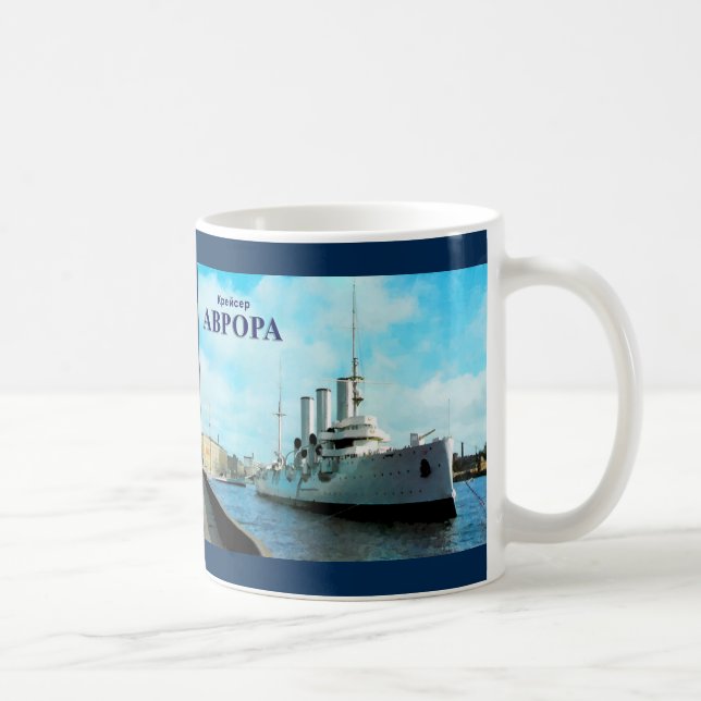 Russian Cruiser Aurora Coffee Mug (Right)