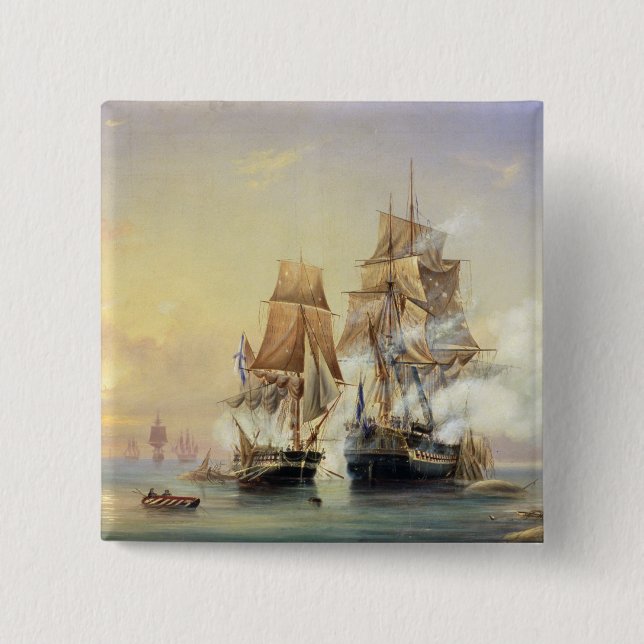 Russian Cutter Mercury 15 Cm Square Badge (Front)