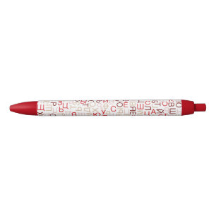 Russian cyrillic script black ink pen