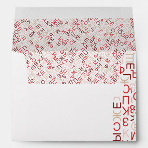 Russian cyrillic script envelope