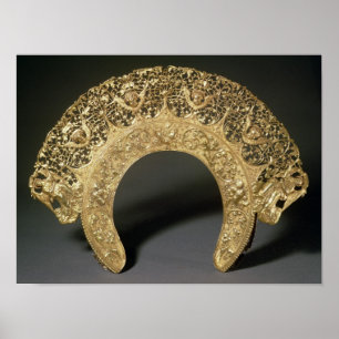 Russian diadem with filigree work poster