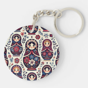 Russian doll keychain
