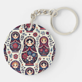 Russian doll keychain