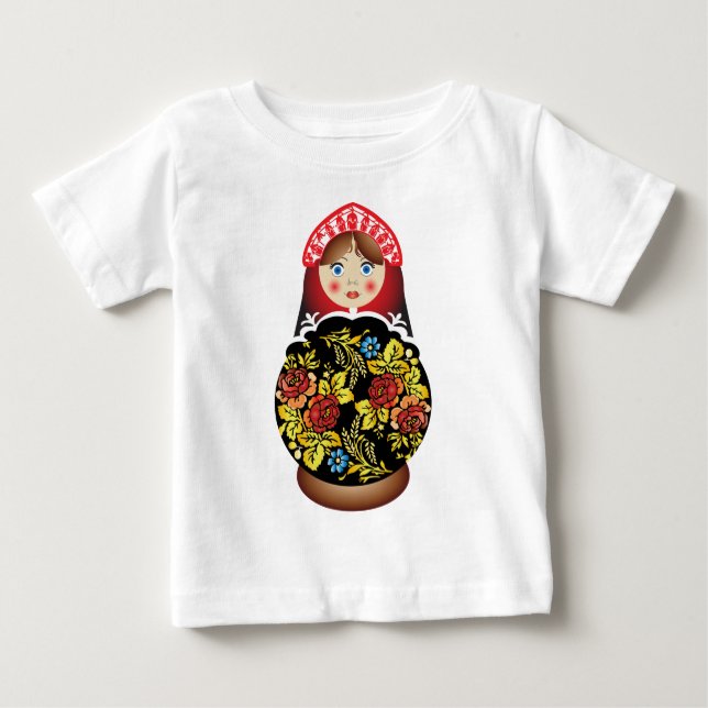 Russian doll Matryoshka Baby T-Shirt (Front)