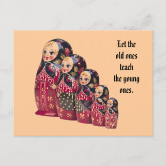 Russian Doll Postcard