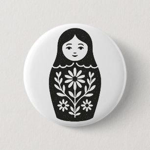 Russian Dolls 6 Cm Round Badge