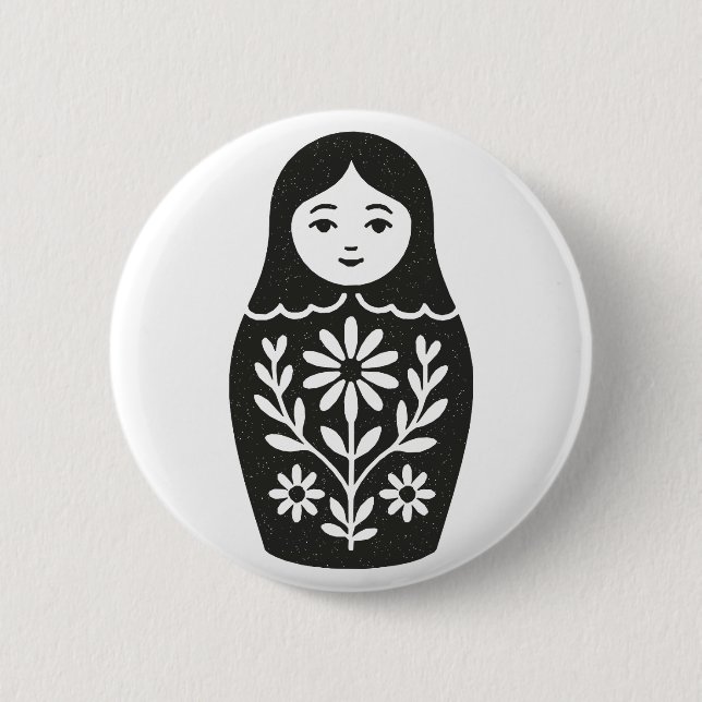 Russian Dolls 6 Cm Round Badge (Front)