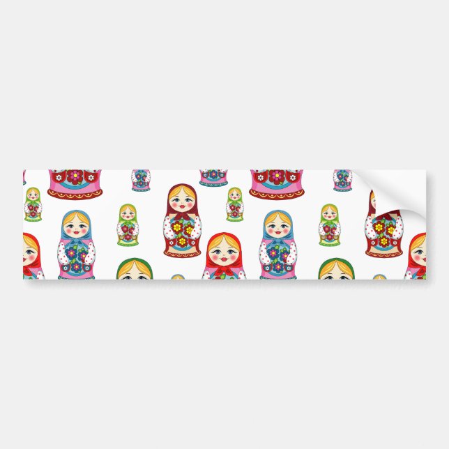 russian dolls bumper sticker (Front)