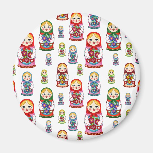 russian dolls magnet (Front)