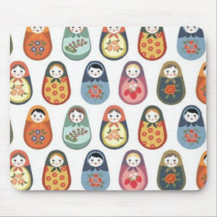 russian dolls mouse pad
