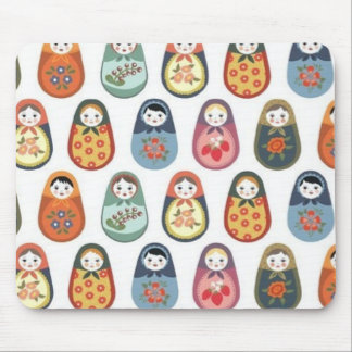 russian dolls mouse pad