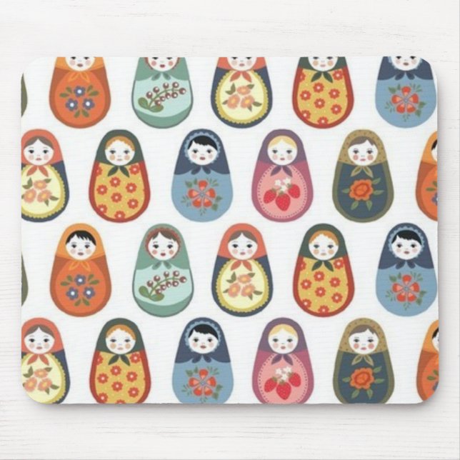 russian dolls mouse pad (Front)