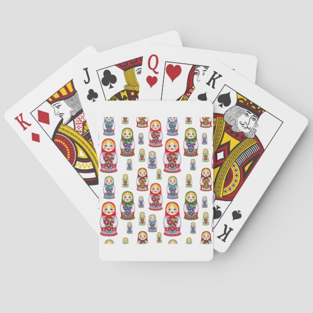 russian dolls playing cards (Back)