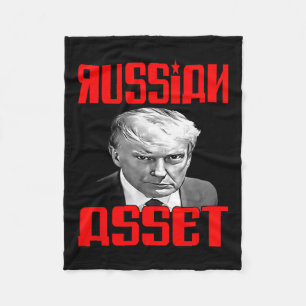 Russian Et - Trump Fleece Blanket