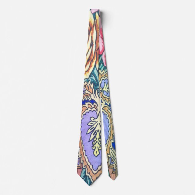Russian fabric pattern neck tie (Front)