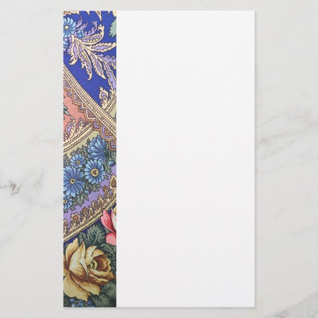 Russian fabric pattern stationery (Front)