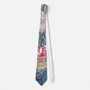 Russian fabric pattern tie