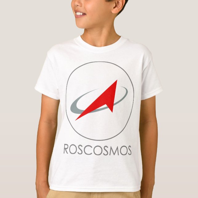 Russian Federal Space Agency: Roscosmos Роскосмос T-Shirt (Front)