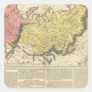 Russian Federation Square Sticker