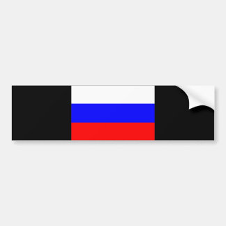 RUSSIAN FLAG BUMPER STICKER