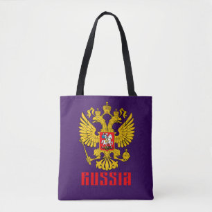 Russian Flag Imperial Eagle Russian Orthodox Tote Bag