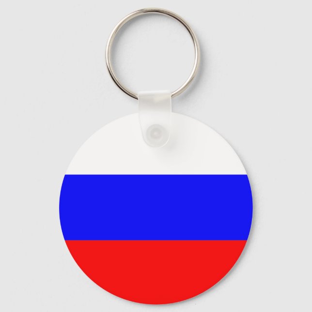 Russian Flag Key Ring (Front)