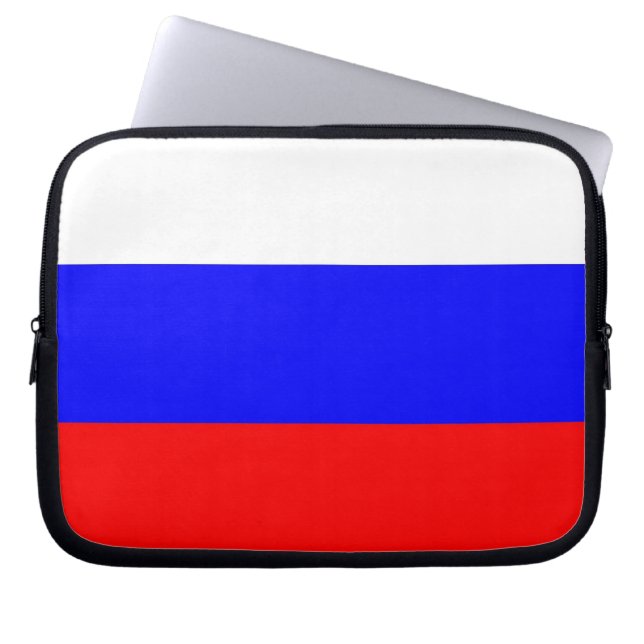 Russian Flag Laptop Sleeve (Front)