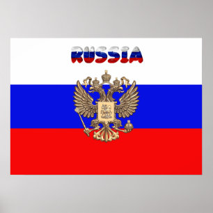 Russian flag poster