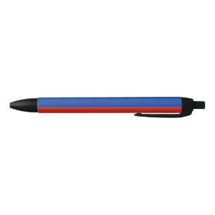 Russian Flag (Russia) Black Ink Pen