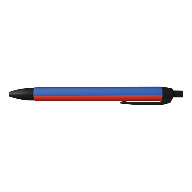 Russian Flag (Russia) Black Ink Pen (Bottom)