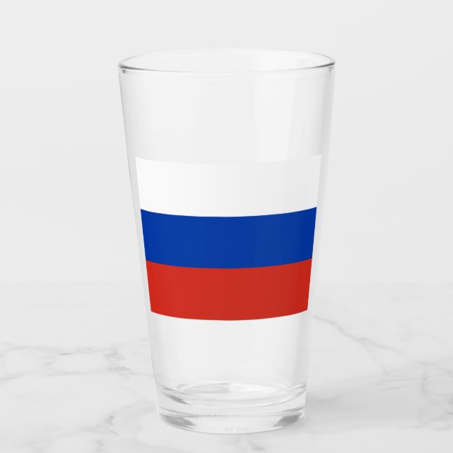 Russian Flag (Russia) Glass (Front)