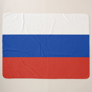 Russian Flag (Russia) Sherpa Blanket