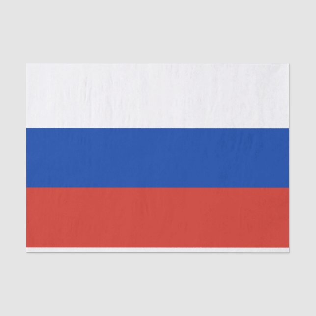 Russian Flag (Russia) Tissue Paper (Front)