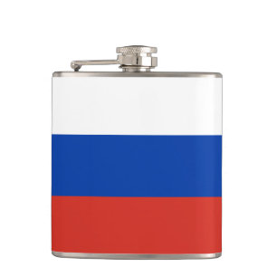 Russian Flag & travel Russia fashion /sports fans Hip Flask