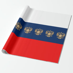Russian flag wrapping paper