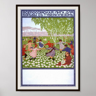 Russian Fundraising for Tuberculosis 1914 Poster