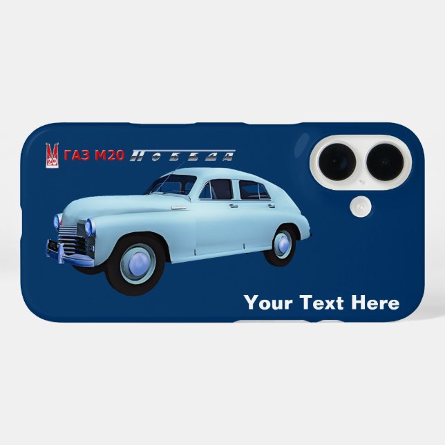 Russian GAZ M20 Sedan Case-Mate iPhone Case (Back (Horizontal))