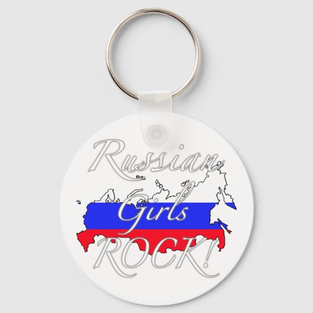 Russian Girls Rock! Key Ring (Front)