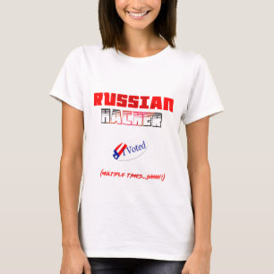 russian hacker voted halloween costume funny shirt