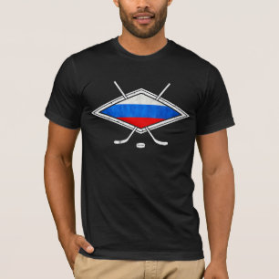 Russian Ice Hockey T-Shirt with Back Print
