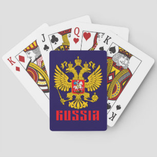 Russian Imperial Eagle Flag Playing Cards