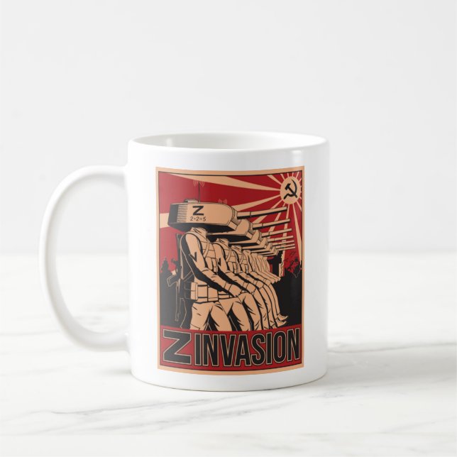 Russian invasion of Ukraine 2022 Coffee Mug (Left)