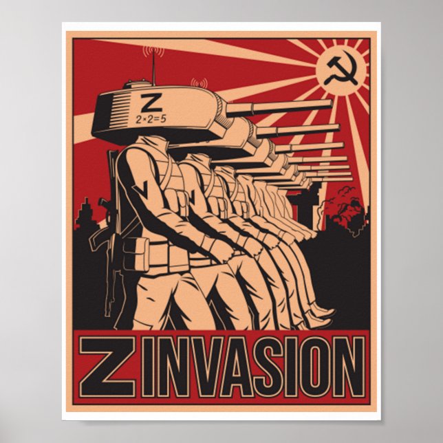 Russian invasion of Ukraine 2022 Poster (Front)