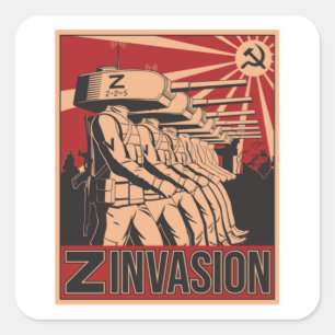 Russian invasion of Ukraine 2022 Square Sticker