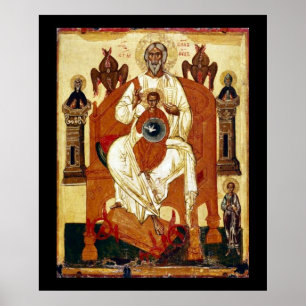 Russian Jesus Art Nouveau Still Poster