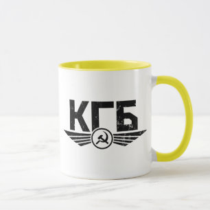 Russian KGB Emblem Mug