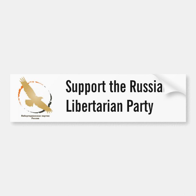 Russian Libertarian Party logo Bumper Sticker (Front)