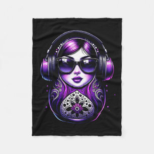 Russian Matryoshka Music Russia Russian Matryoshka Fleece Blanket