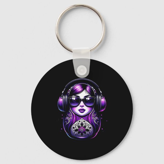 Russian Matryoshka Music Russia Russian Matryoshka Key Ring (Front)