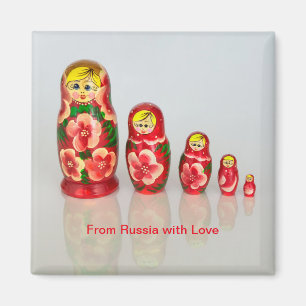 Russian Matryoshka stacking dolls Magnet